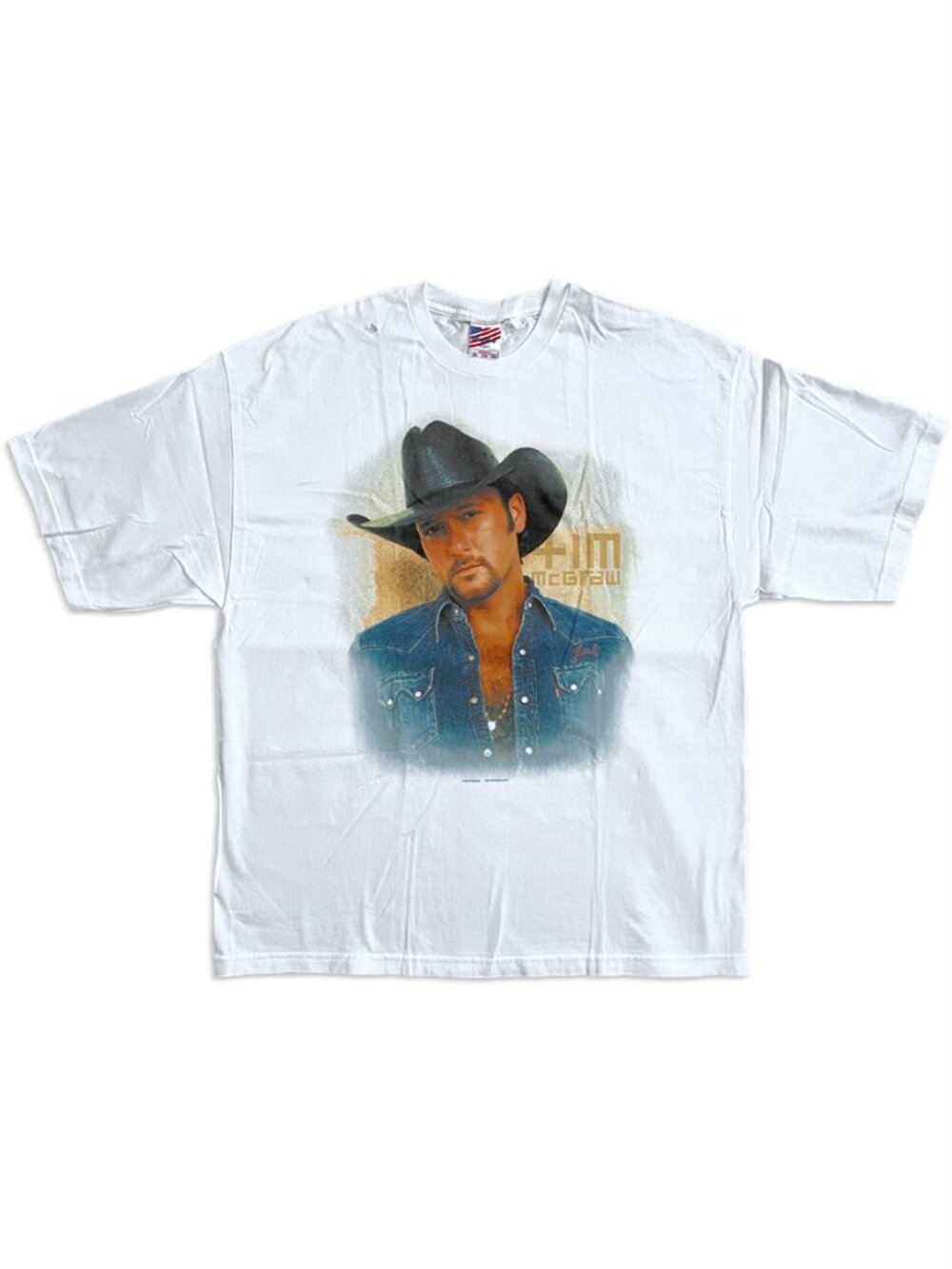 Vintage Tim McGraw 'Denim Shirt Portrait' 2003